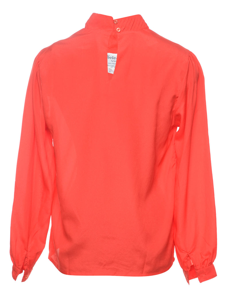 Long Sleeved Red Blouse - M