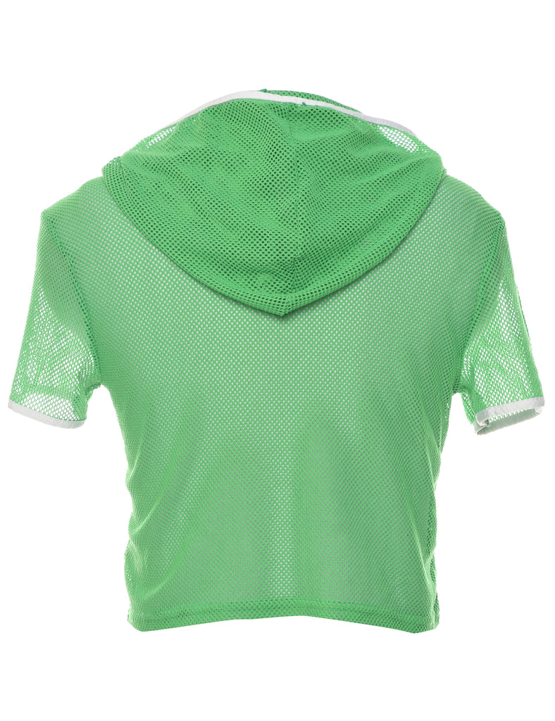 Mesh Green Cropped Top - S