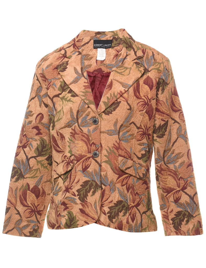 Multi-Colour Floral Tapestry Jacket - M