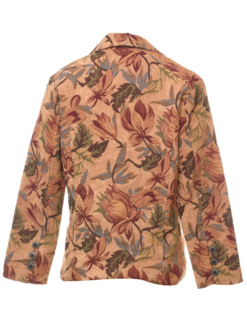 Multi-Colour Floral Tapestry Jacket - M