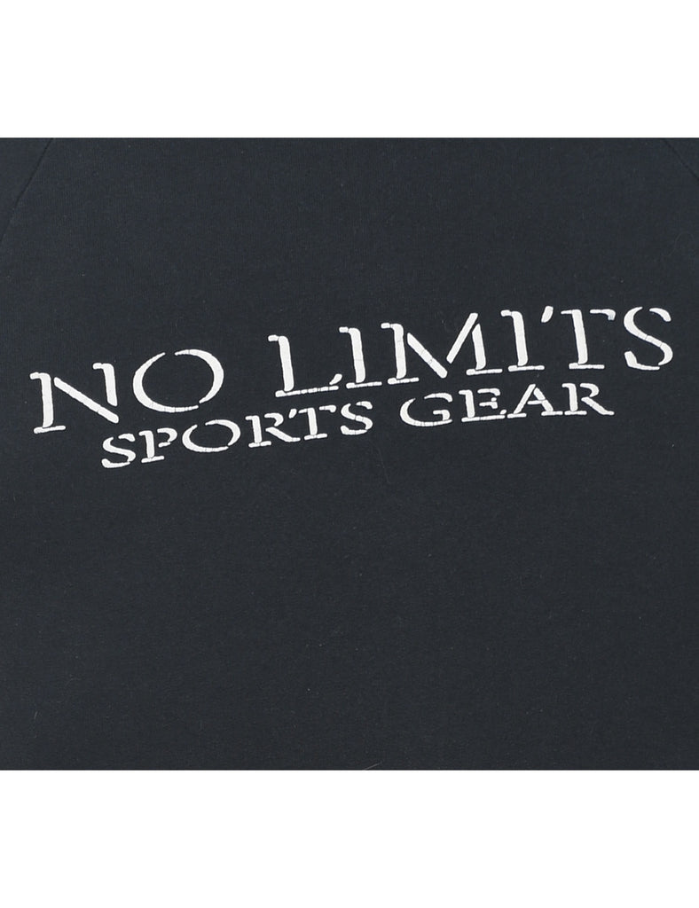 No Limits Sports Gear Printed Black Sweatshirt - S