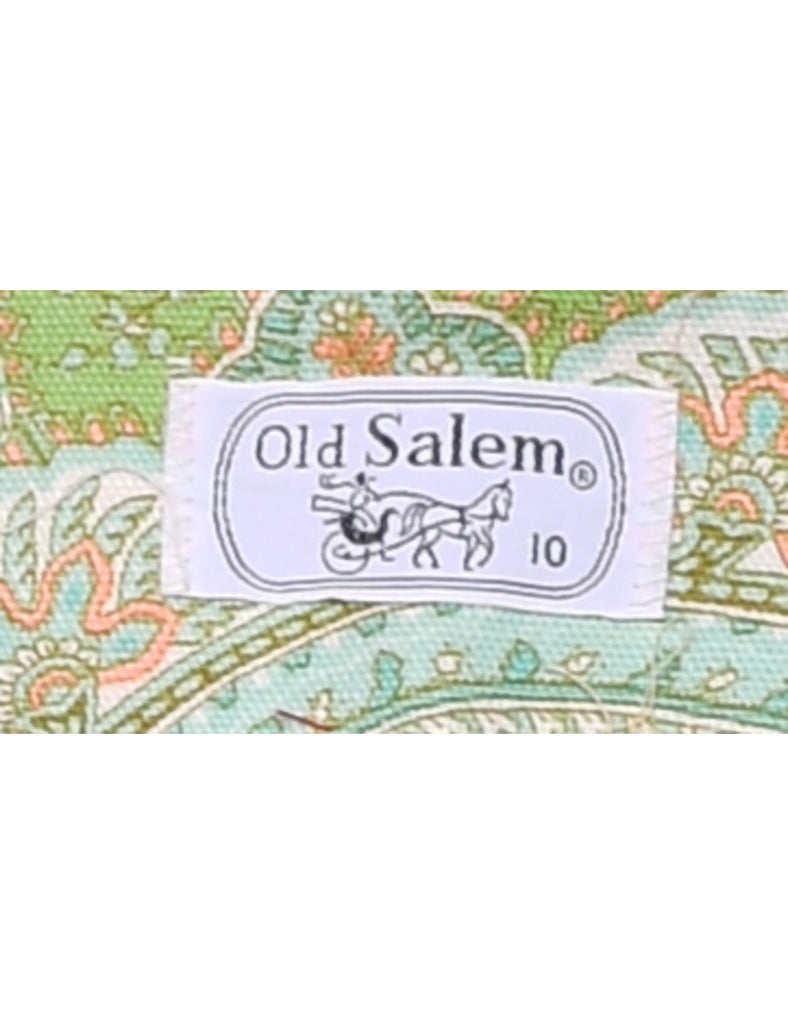 Old Salem Paisley Pattern Waistcoat - M