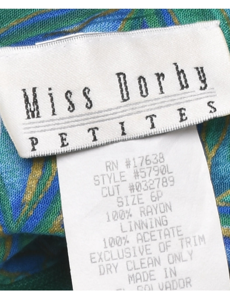Paisley Print Dress - M