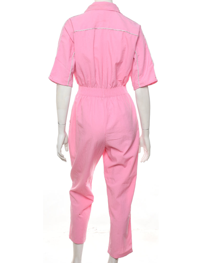 Pale Pink Classic Jumpsuit - L