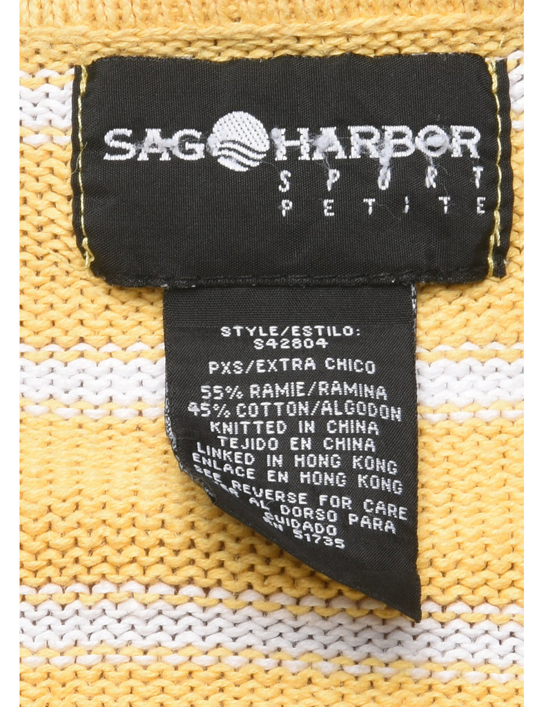 Petites Sag Harbor Striped Jumper - XS