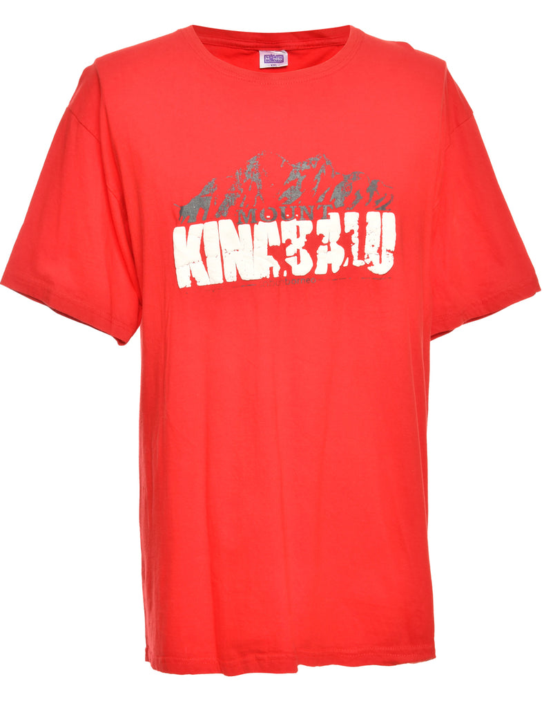 Red Printed T-shirt - XXL