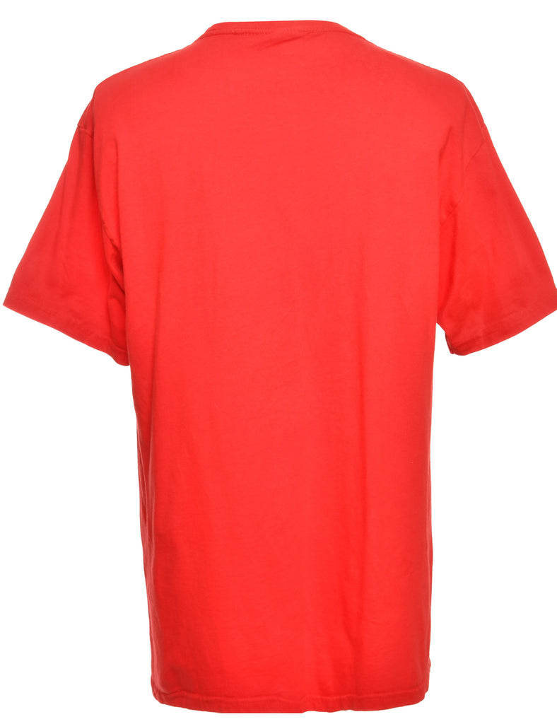 Red Printed T-shirt - XXL