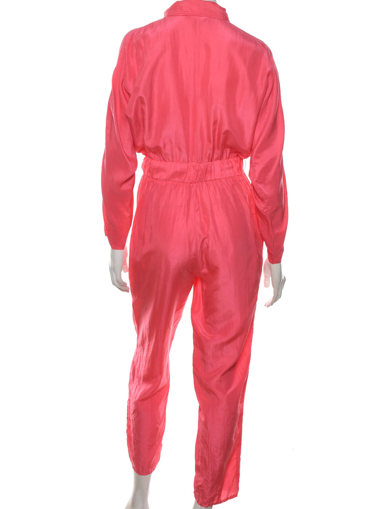 Salmon Pink Jumpsuit - L