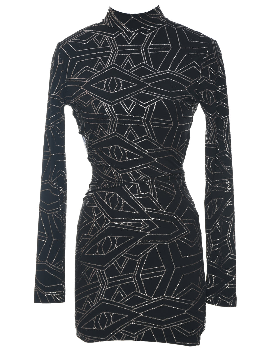 Sparkly Black Bodycon Dress,Sexy Black Homecoming Dress Y4429 main image 1