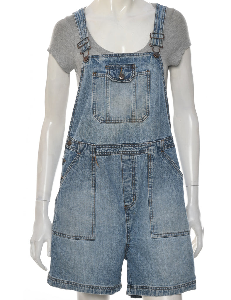 Straight Leg Cropped Dungarees - W39 L5