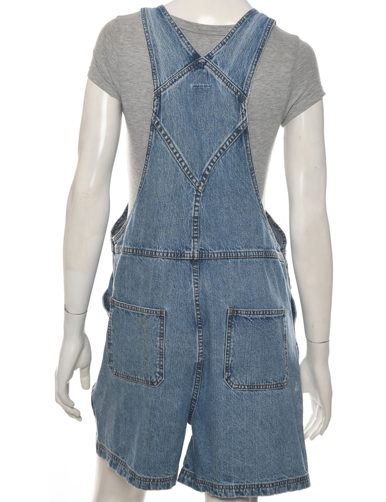 Straight Leg Cropped Dungarees - W39 L5