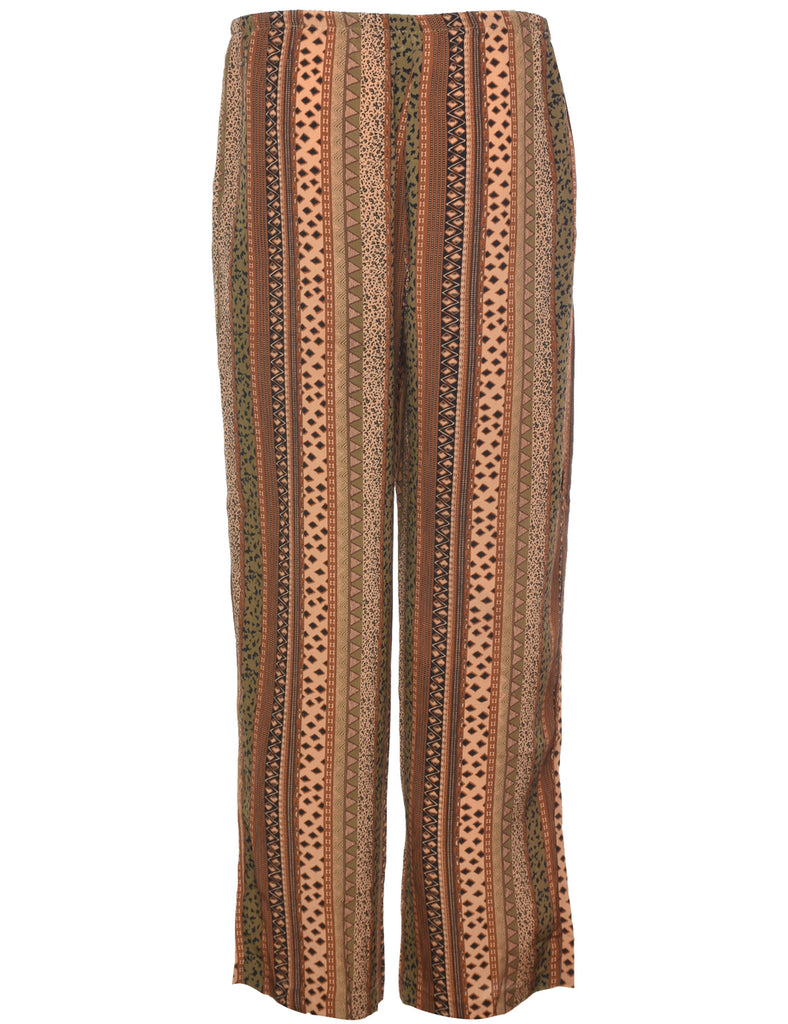 Striped Pattern Printed Trousers - W31 L28