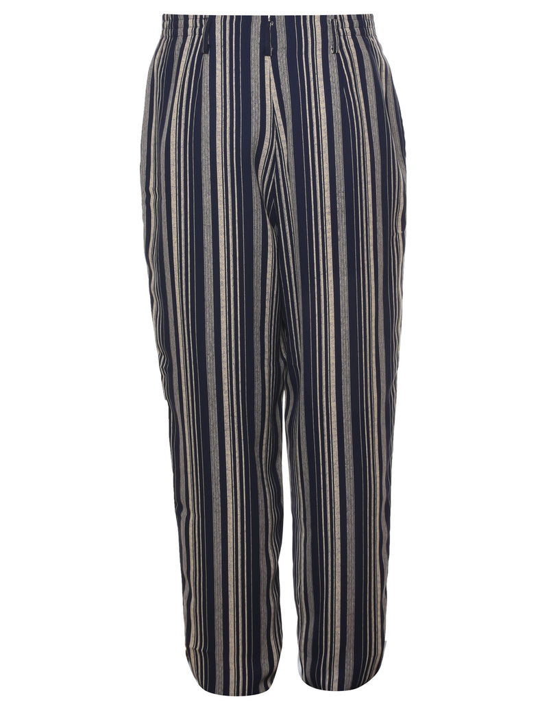 Striped Printed Trousers - W29 L27