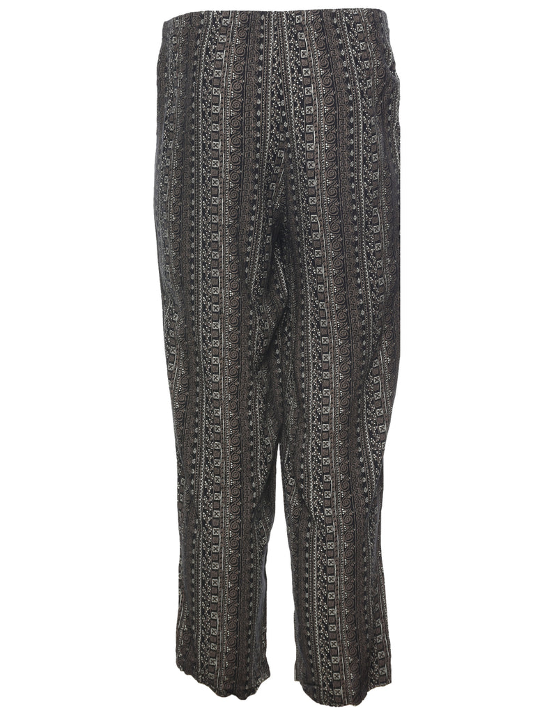 Tapered Printed Trousers - W25 L26
