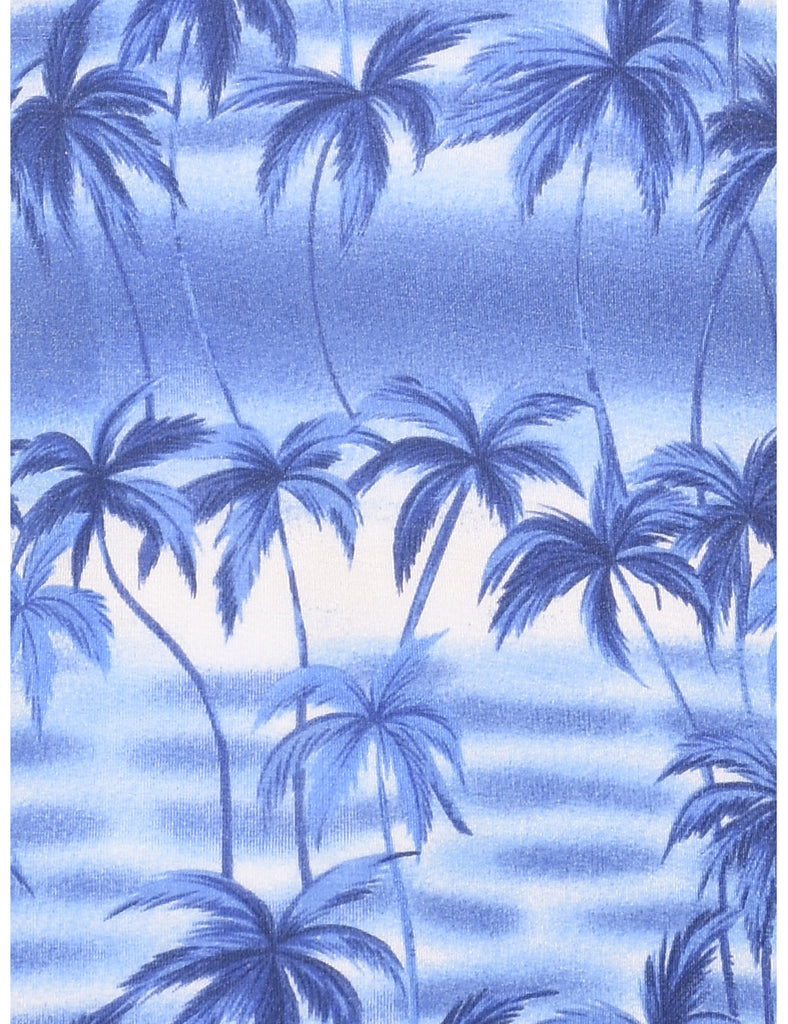 Tropical Print Sleeveless Dress - XS