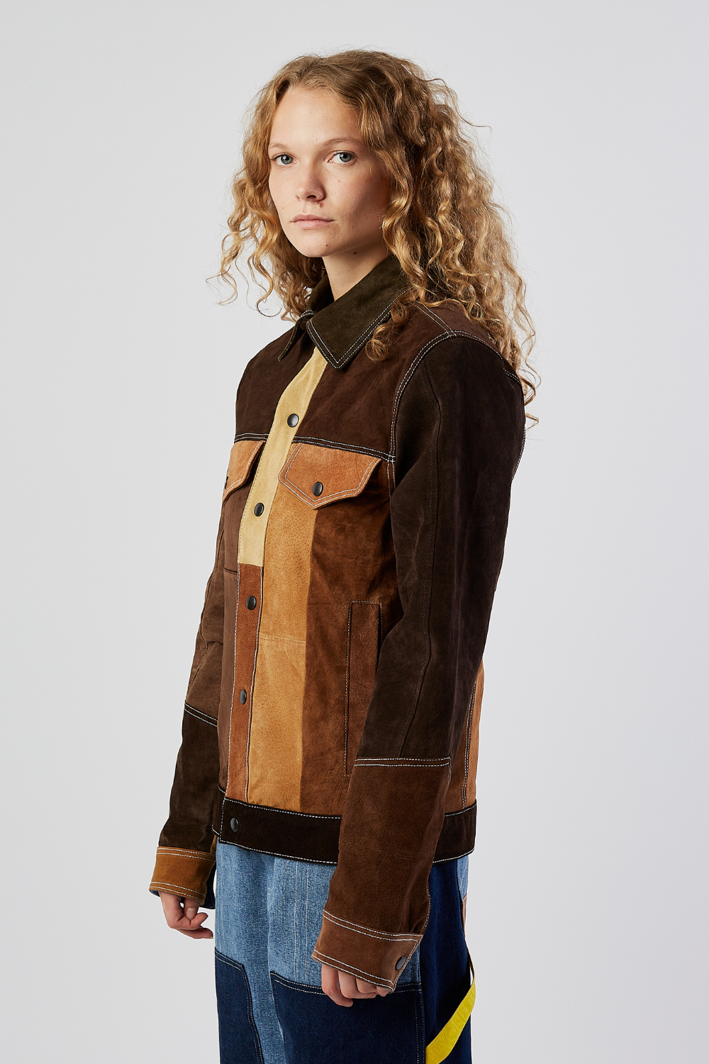 【COSYHARU】Durant suede jacket American West by Carolyn Pollack Embroidered Suede Jacket
