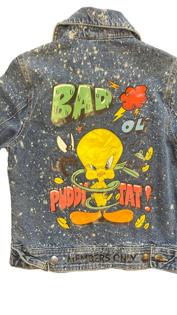 Rare Looney Tunes x Members Own Denim Jacket - S