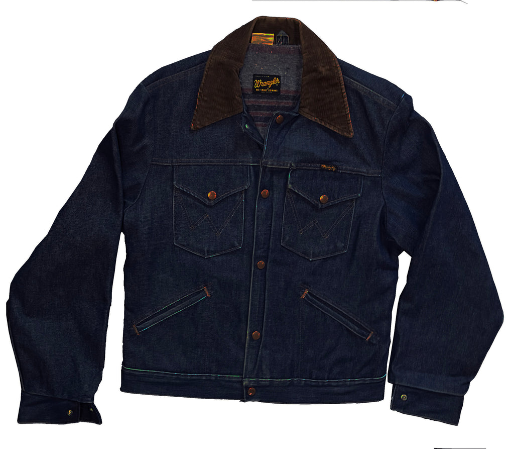 Rare c.1970s Wrangler Blanket Lined Jacket - S/M