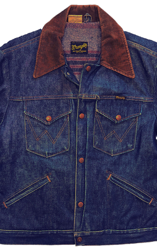 Rare c.1970s Wrangler Blanket Lined Jacket - S/M