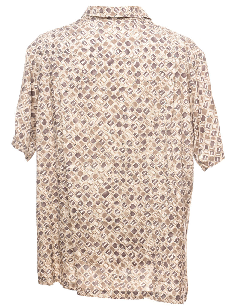 100% Silk Printed Shirt - XL