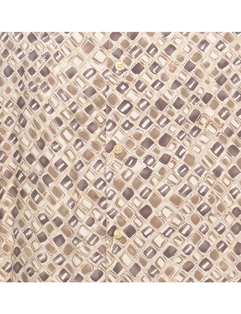 100% Silk Printed Shirt - XL