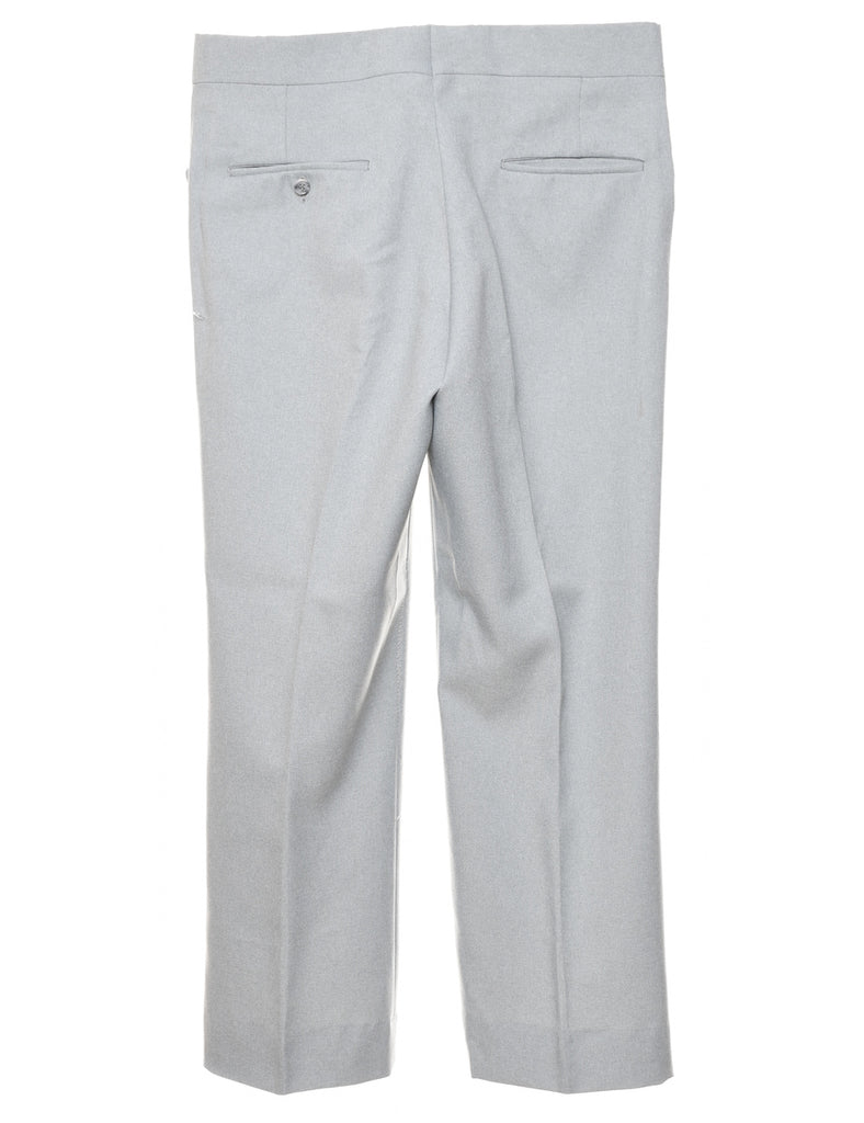 1970s Light Grey Classic Suit Trousers - W36 L29