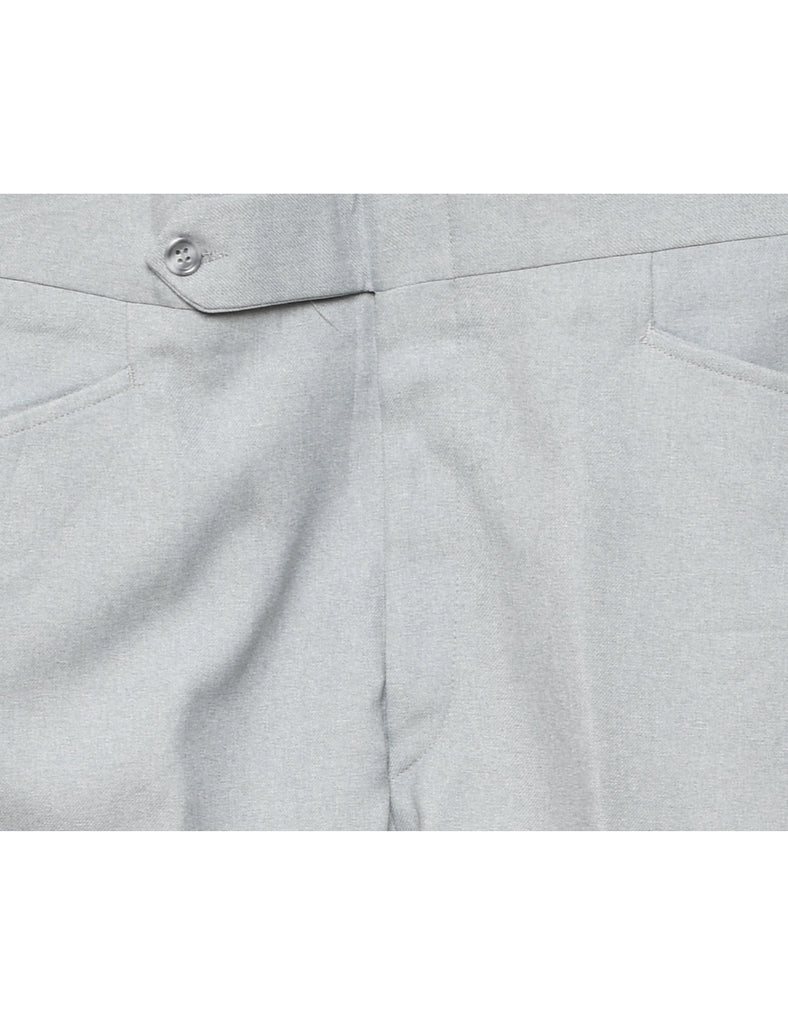 1970s Light Grey Classic Suit Trousers - W36 L29