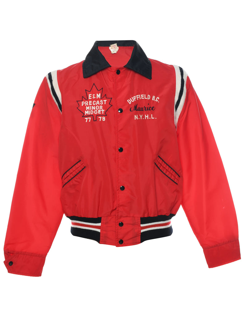 1970s Red Nylon Jacket - L