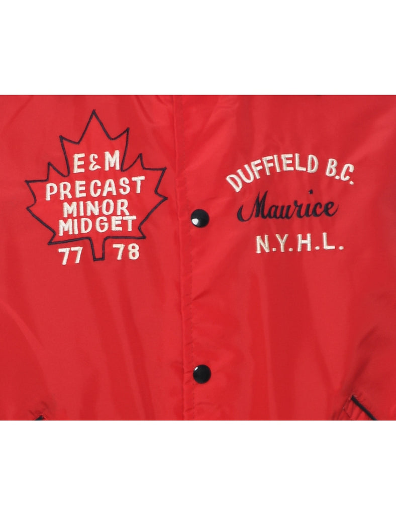 1970s Red Nylon Jacket - L
