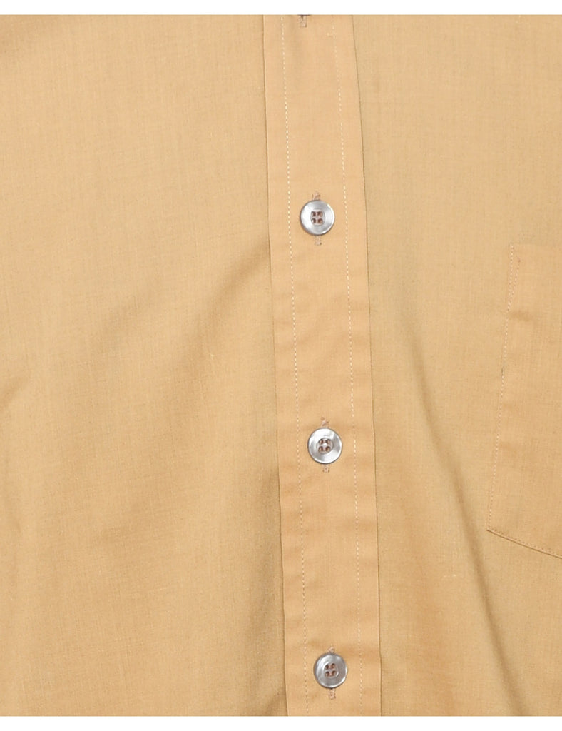 1970s Sears Pale Yellow Shirt - M