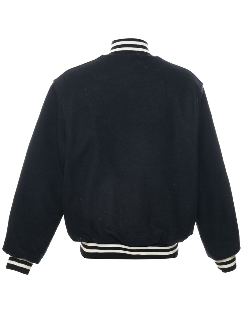 1970s Wool Ice Hockey Team Jacket - L