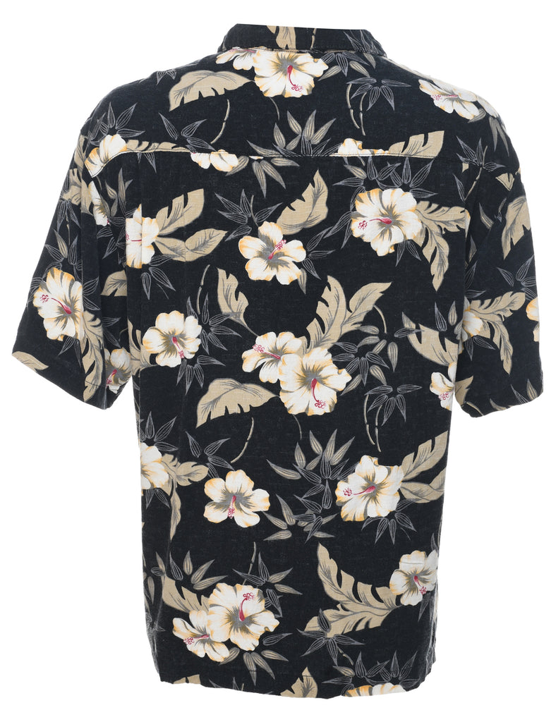 1980s Hibiscus Hawaiian Shirt - XL