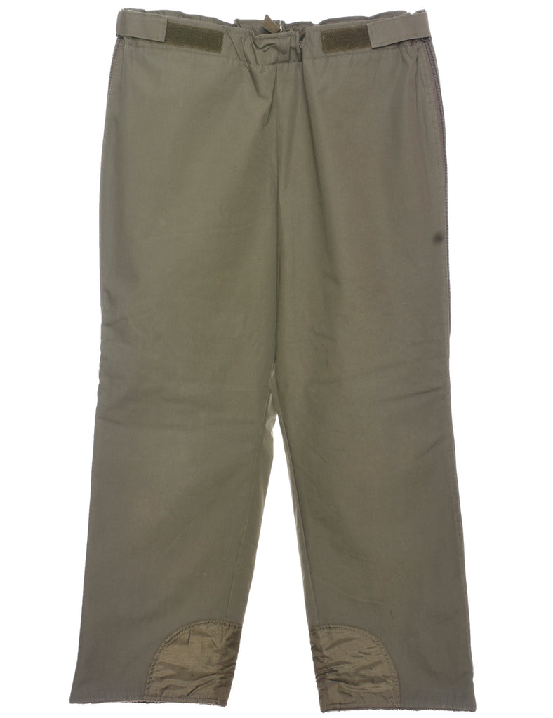 1987 Olive Green Cargo Trousers - W38 L28