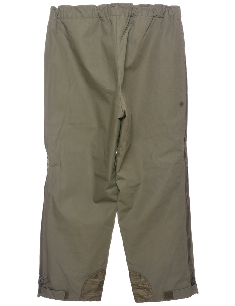 1987 Olive Green Cargo Trousers - W38 L28