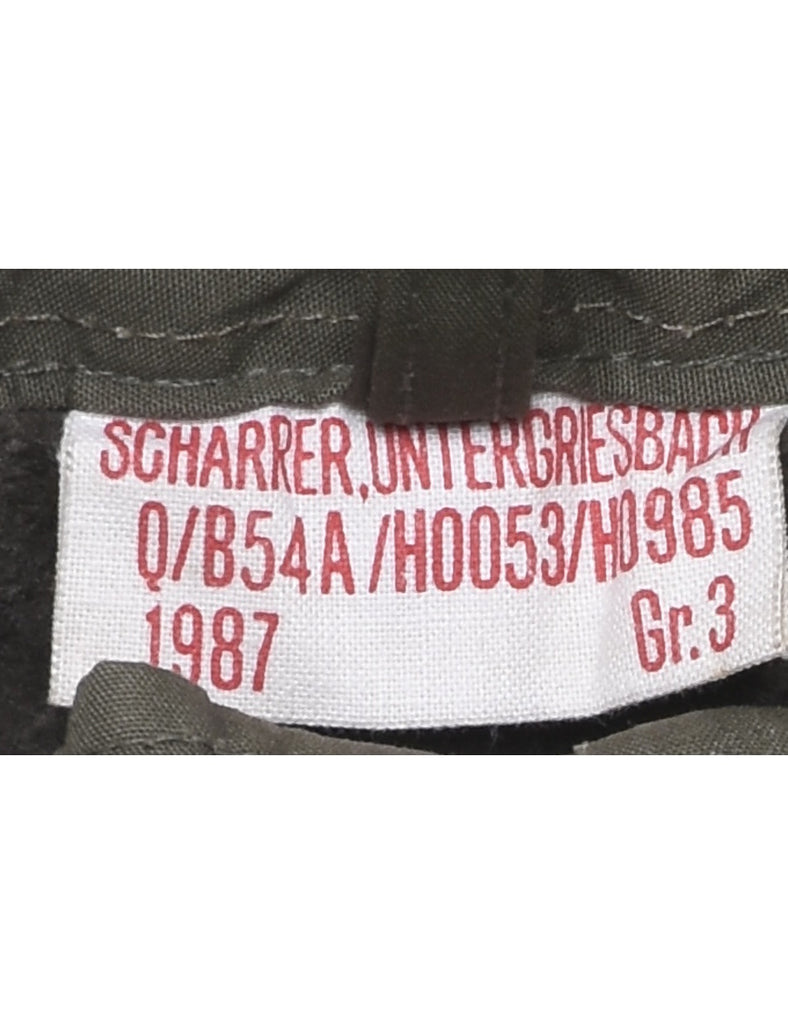 1987 Olive Green Cargo Trousers - W38 L28