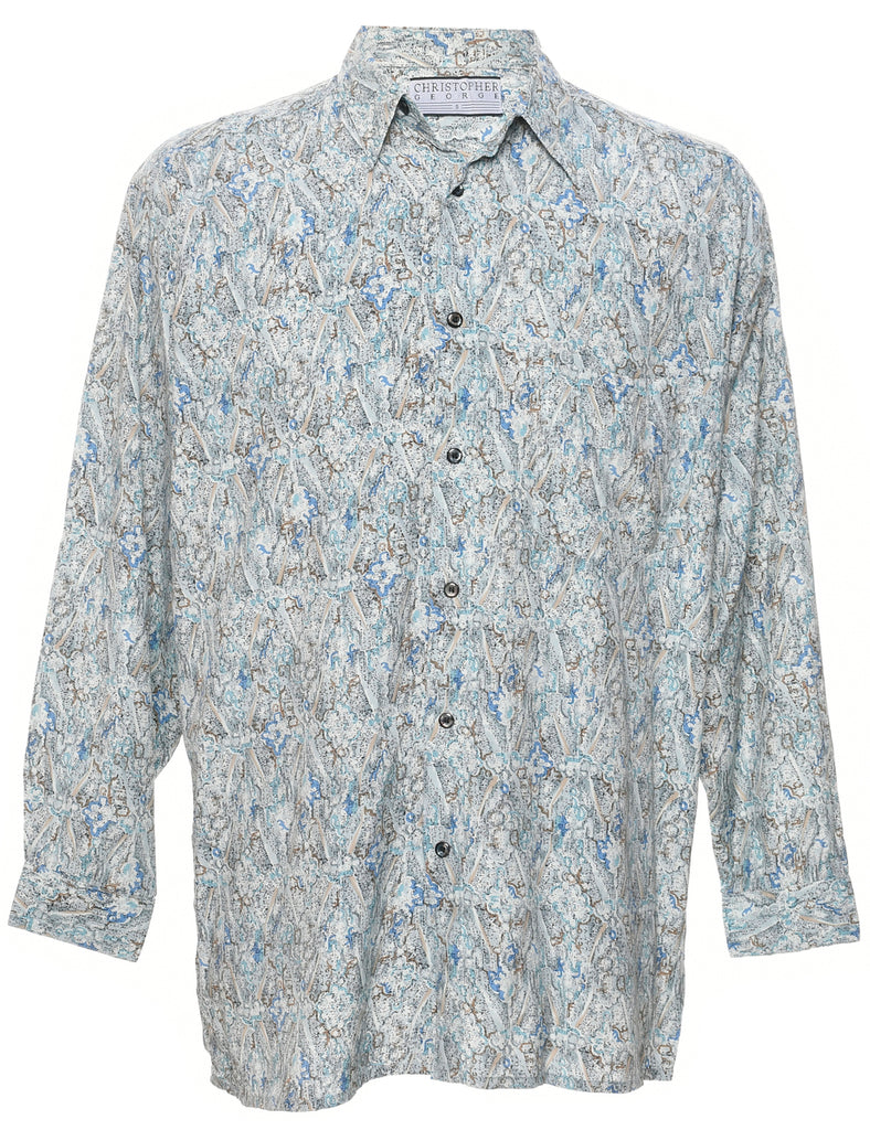 1990s Abstract Print Shirt - S