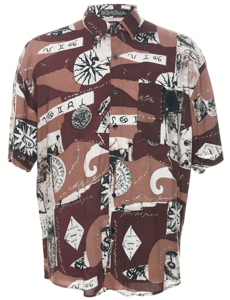 1990s Abstract Print Shirt - M