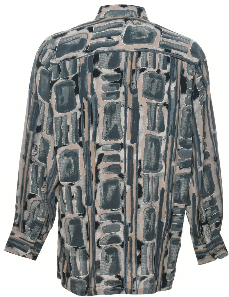 1990s Abstract Print Shirt - L