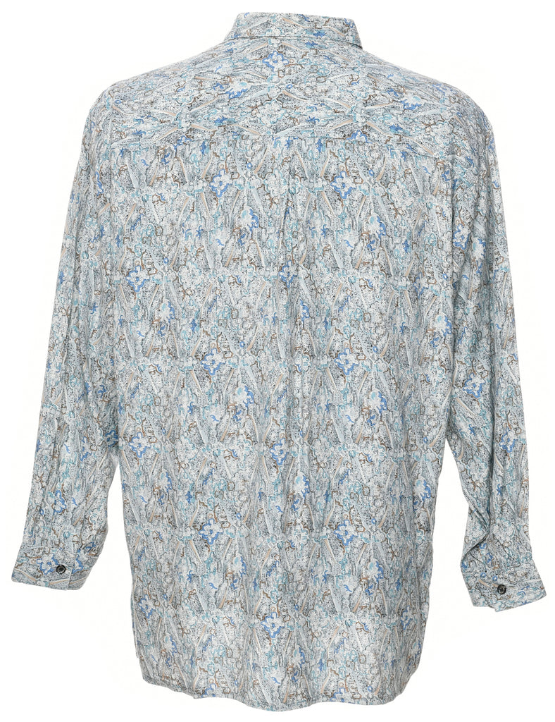 1990s Abstract Print Shirt - S