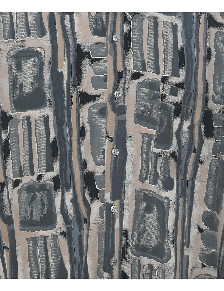 1990s Abstract Print Shirt - L