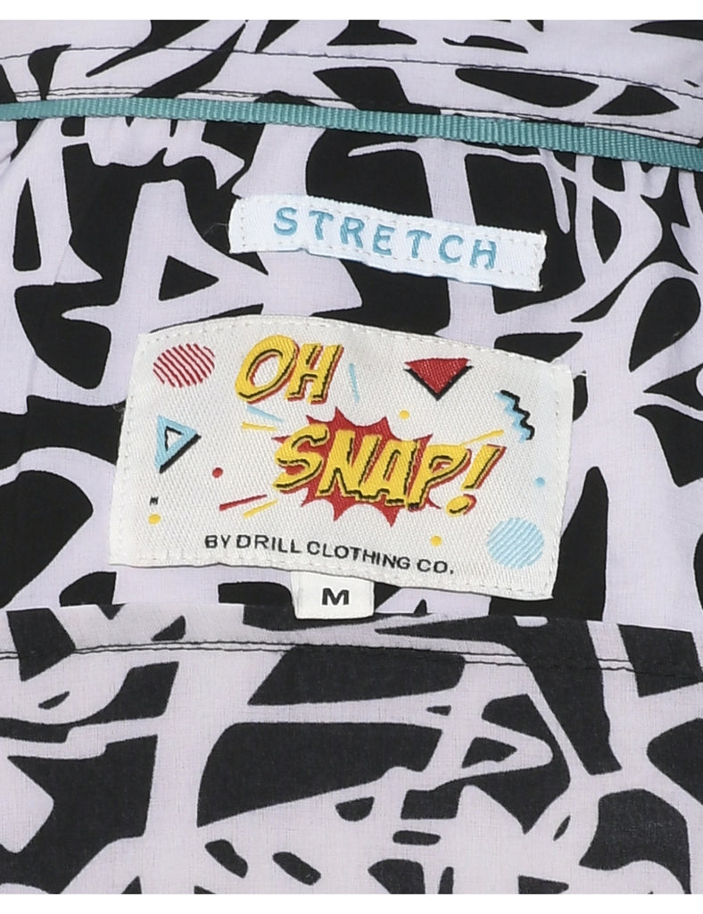 1990s Abstract Print Shirt - M