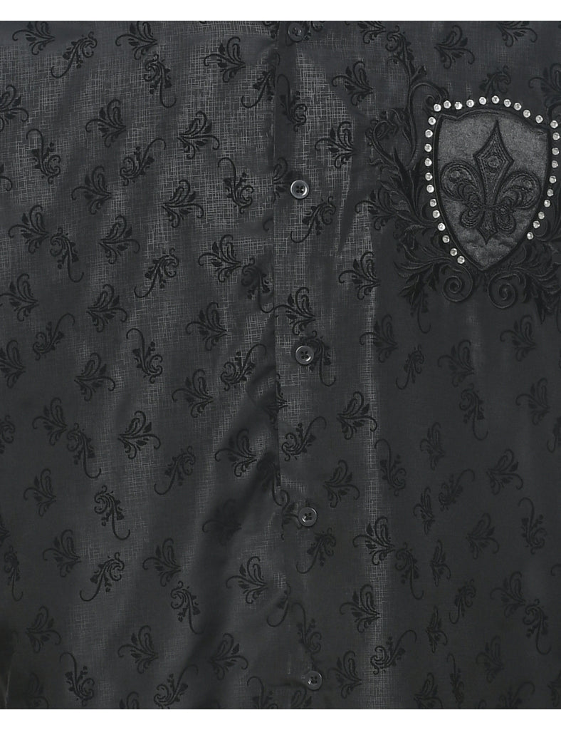 1990s Devore Design Shirt - L