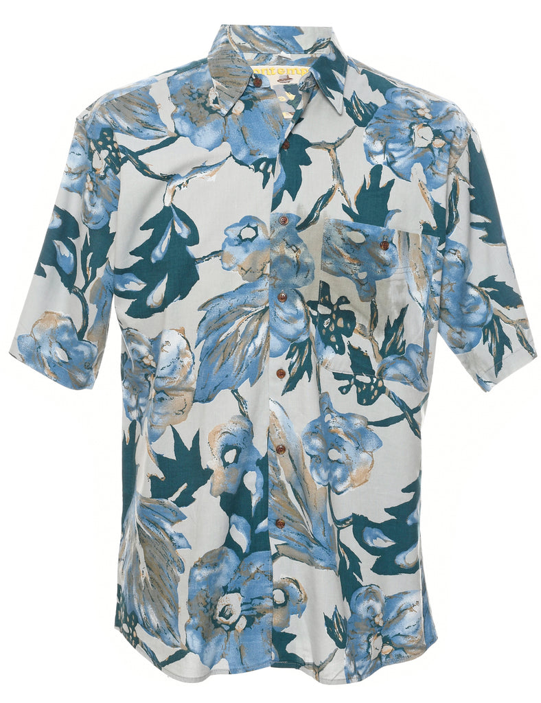 1990s Floral Shirt - M