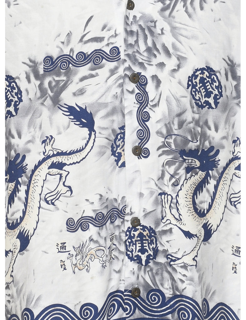 1990s Floral Shirt - L