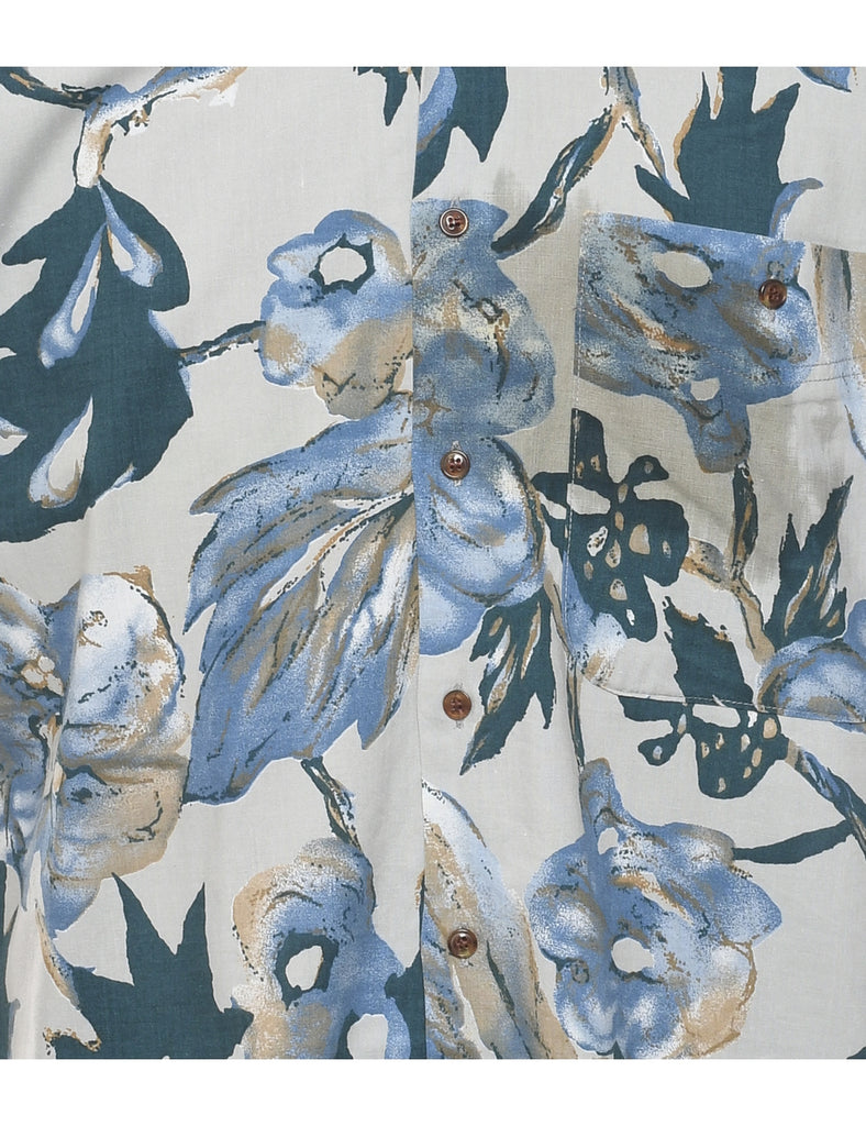 1990s Floral Shirt - M