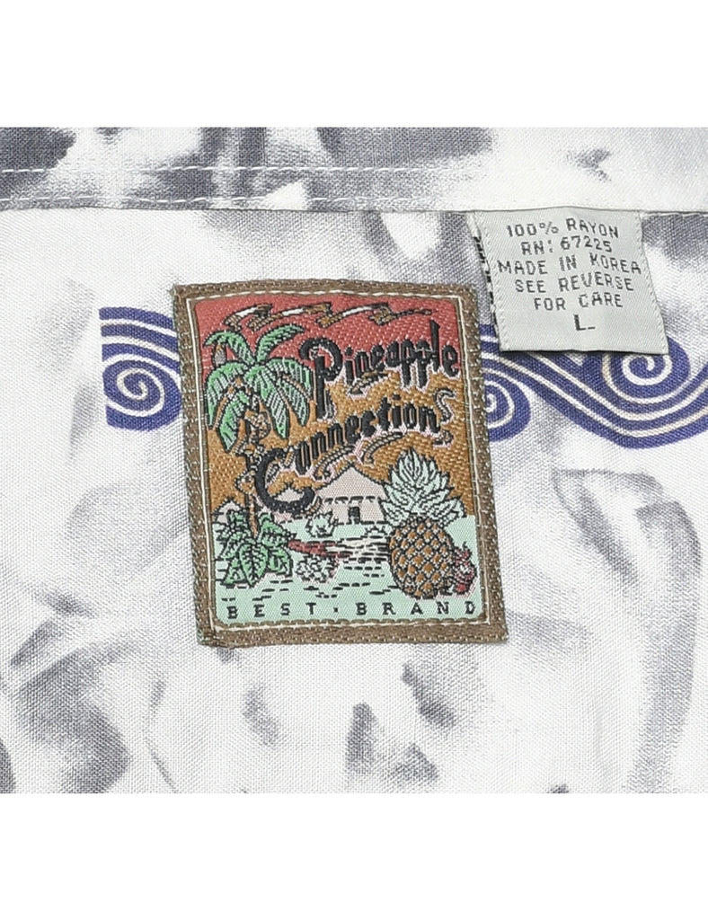1990s Floral Shirt - L