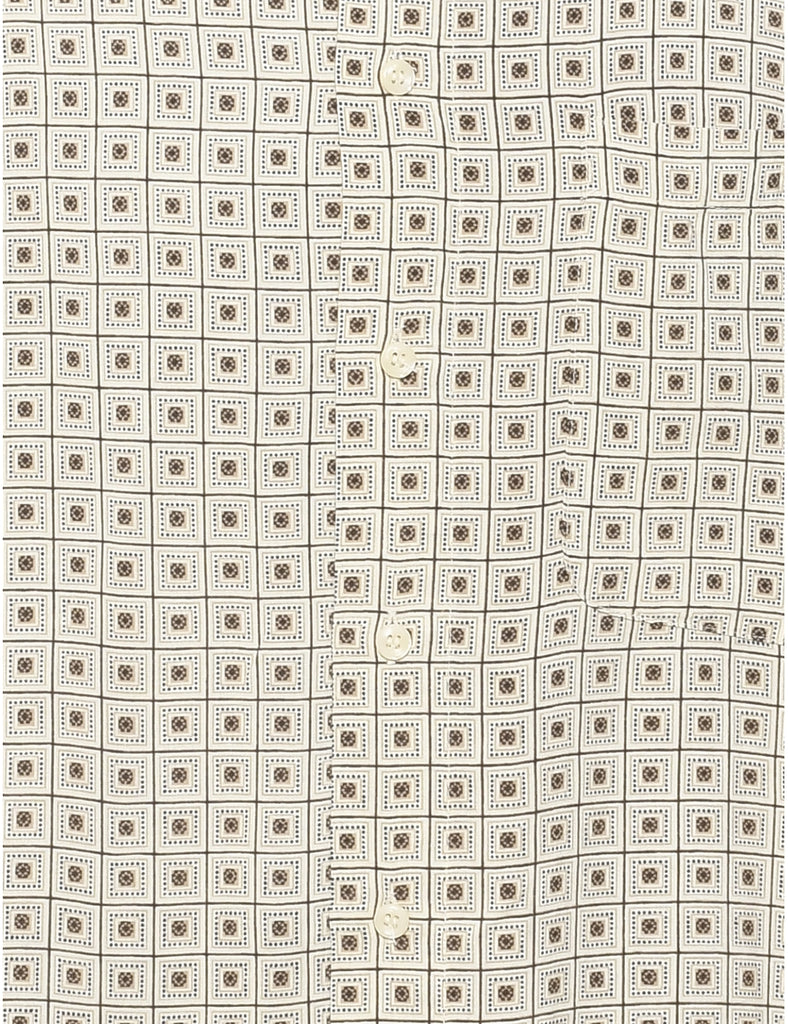 1990s Geometric Pattern Shirt - XL