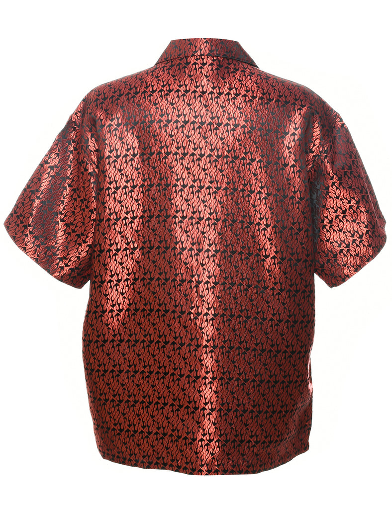 1990s Jacquard Shirt - XL