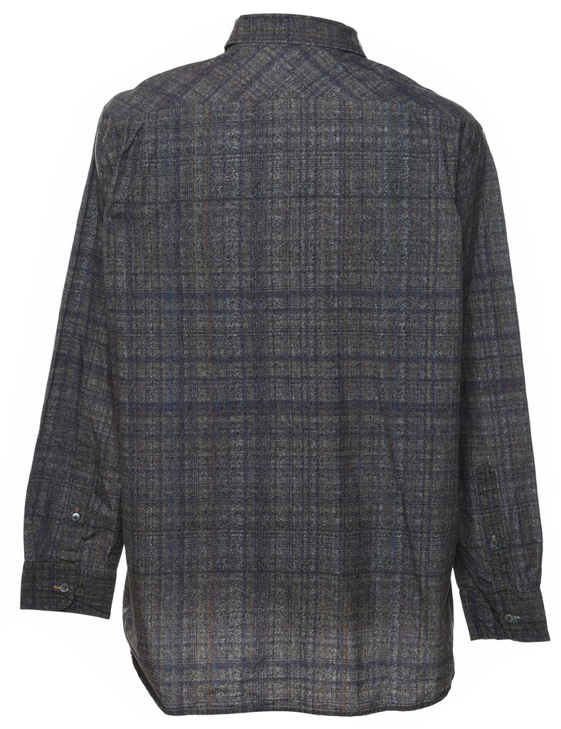 1990s Long Sleeved Checked Shirt - L
