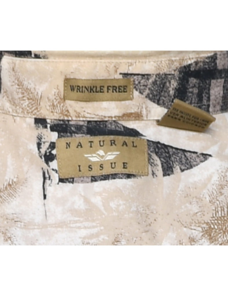 1990s Natural Issue Smart Shirt - M